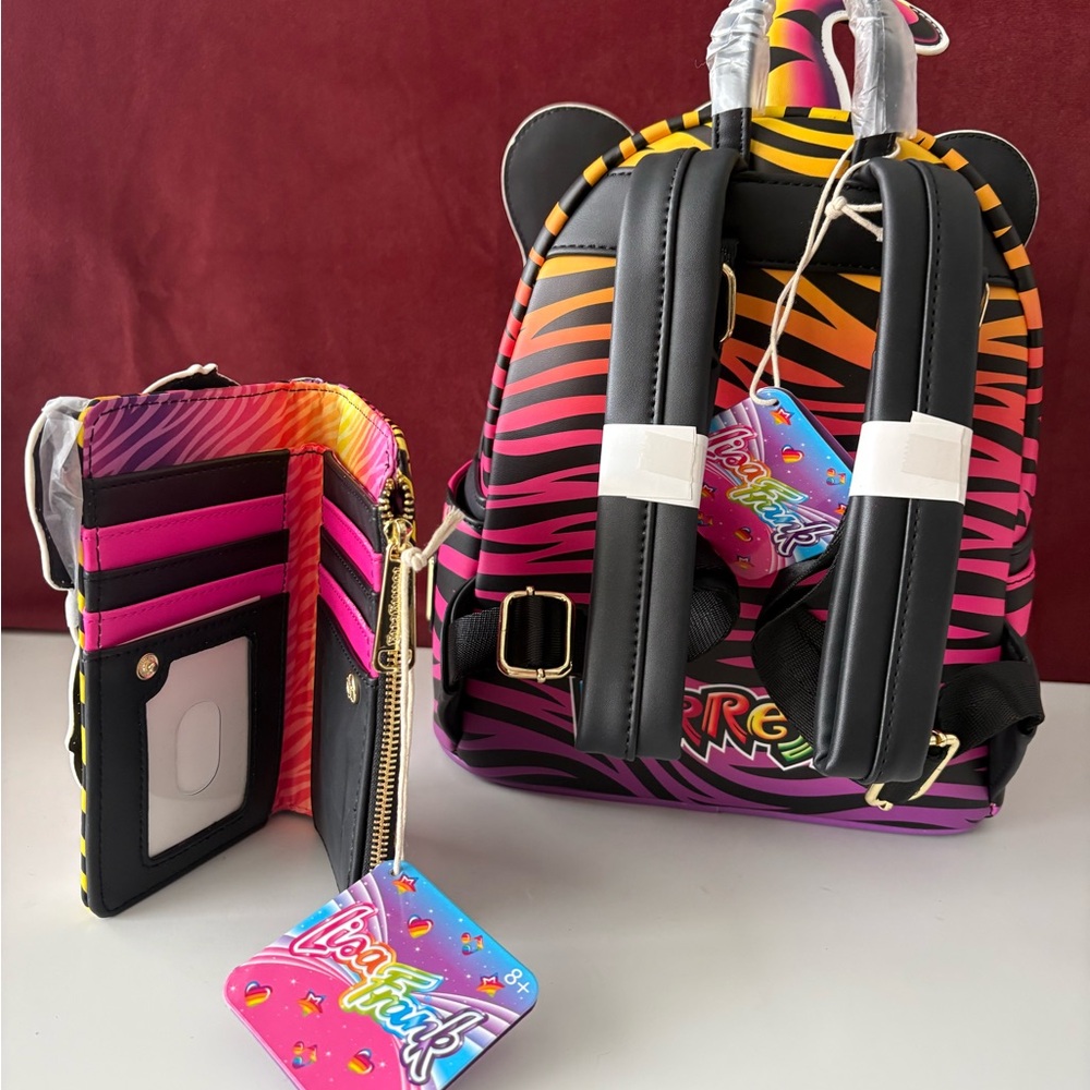 Lisa Frank x Loungefly - Forrest Tiger Backpack and Wallet Set - Picture 4 of 5
